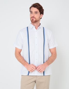 Guayabera Manga Corta Gianfranco Dunna Para Hombre