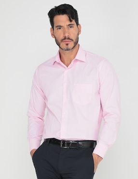 Camisa De Vestir Parllieni Manga Larga Para Hombre