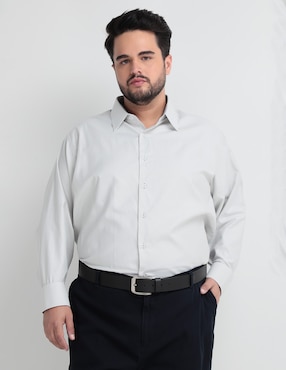 Camisa De Vestir Parllieni Manga Larga Para Hombre