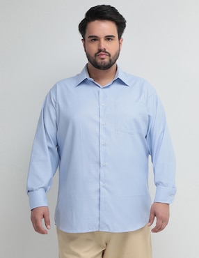 Camisa De Vestir Parllieni Manga Larga Para Hombre