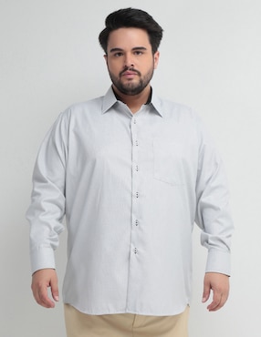 Camisa De Vestir Parllieni Manga Larga Para Hombre