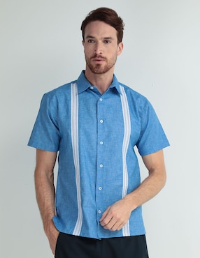 Guayabera Manga Corta Gianfranco Dunna Para Hombre