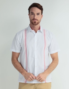 Guayabera Manga Corta Gianfranco Dunna Para Hombre