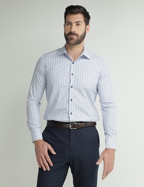 Camisa Casual Parllieni Manga Larga Para Hombre