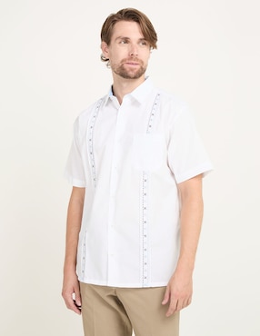 Guayabera Manga Corta Gianfranco Dunna Para Hombre