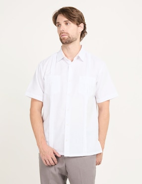 Guayabera Manga Corta Gianfranco Dunna Para Hombre