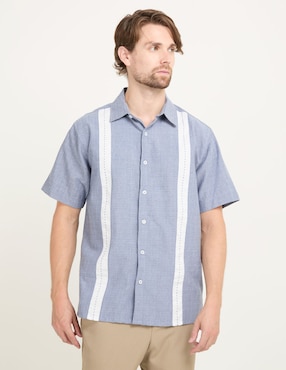 Guayabera Manga Corta Gianfranco Dunna Para Hombre