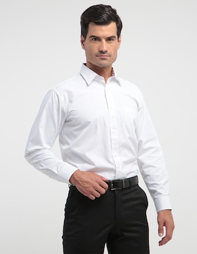 Camisa De Vestir Pierre Cardin Manga Larga Para Hombre