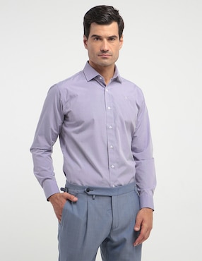 Camisa De Vestir Pierre Cardin Manga Larga Para Hombre