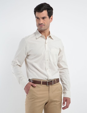 Camisa Casual Gianfranco Dunna De Algodón Manga Larga Para Hombre