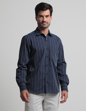 Camisa Casual Gianfranco Dunna Manga Larga Para Hombre