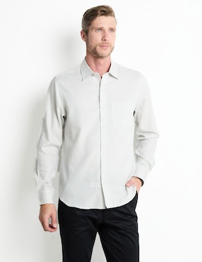 Camisa Casual Gianfranco Dunna Manga Larga Para Hombre