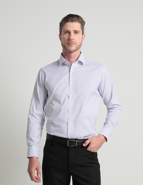 Camisa De Vestir Pierre Cardin Manga Larga Para Hombre