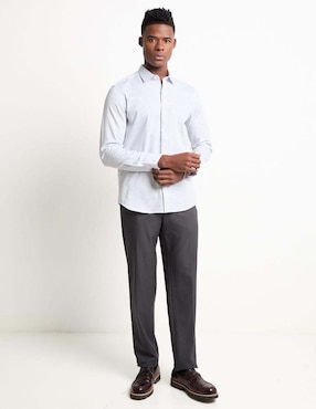 Camisa casual Gianfranco Dunna de algodón manga larga para hombre