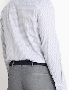 Camisa de vestir Contempo manga larga para hombre