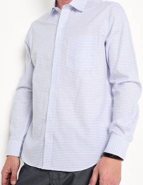 Camisa casual Gianfranco Dunna de algodón manga larga para hombre