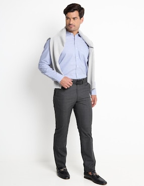 Camisa de vestir Gianfranco Dunna manga larga para hombre