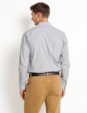 Camisa casual Contempo manga larga para hombre