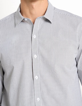 Camisa casual Contempo manga larga para hombre