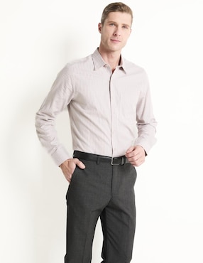 Camisa casual Gianfranco Dunna de algodón manga larga para hombre