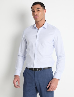 Camisa de vestir Contempo manga larga para hombre