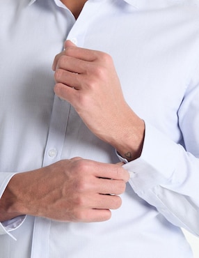 Camisa de vestir Contempo manga larga para hombre