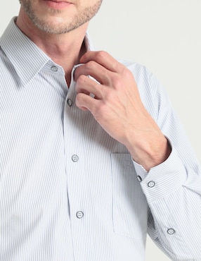Camisa de vestir Pierre Cardin manga larga para hombre
