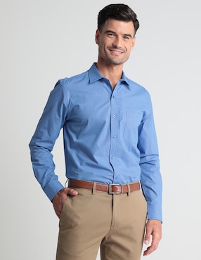 Camisa Casual Gianfranco Dunna De Algodón Manga Larga Para Hombre