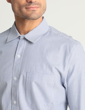 Camisa casual Gianfranco Dunna de algodón manga larga para hombre