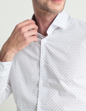 Camisa de vestir Pierre Cardin manga larga para hombre