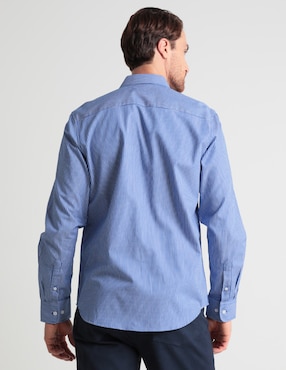 Camisa casual Gianfranco Dunna de algodón manga larga para hombre