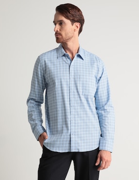 Camisa casual Gianfranco Dunna de algodón manga larga para hombre