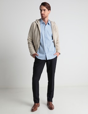 Camisa casual Gianfranco Dunna de algodón manga larga para hombre