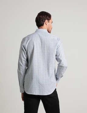 Camisa casual Gianfranco Dunna de algodón manga larga para hombre