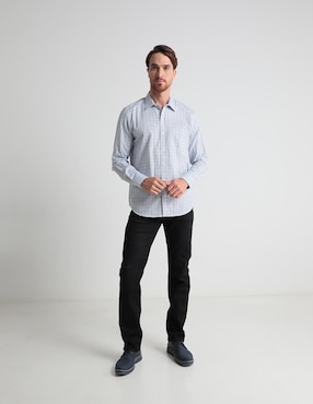 Camisa casual Gianfranco Dunna de algodón manga larga para hombre