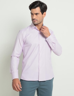 Camisa De Vestir Parllieni Manga Larga Para Hombre