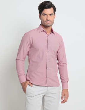 Camisa De Vestir Parllieni Manga Larga Para Hombre