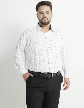 Camisa De Vestir Parllieni Manga Larga Para Hombre