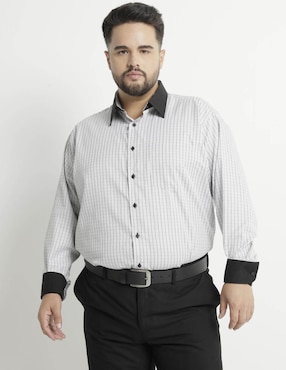 Camisa De Vestir Parllieni Manga Larga Para Hombre