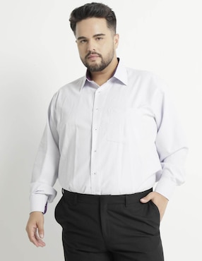 Camisa De Vestir Parllieni Manga Larga Para Hombre