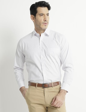 Camisa De Vestir Pierre Cardin Manga Larga Para Hombre