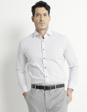 Camisa De Vestir Pierre Cardin Manga Larga Para Hombre