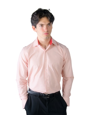 Camisa Formal Parllieni Manga Larga Para Hombre