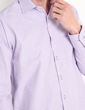 Camisa Business Casual Parllieni manga larga para hombre