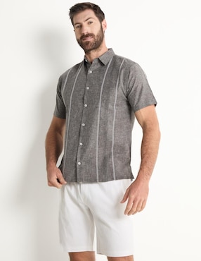 Guayabera Manga Corta Gianfranco Dunna Para Hombre