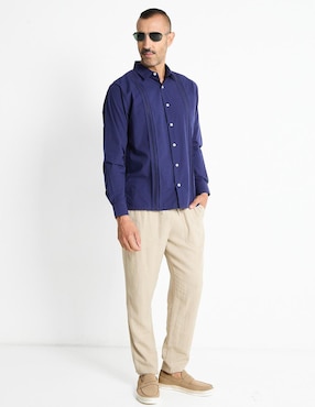 Guayabera manga larga Gianfranco Dunna para hombre