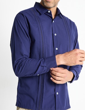 Guayabera manga larga Gianfranco Dunna para hombre