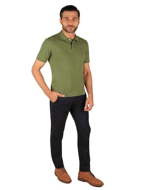 Pantalón de vestir slim Contempo de gabardina para hombre