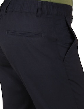 Pantalón de vestir slim Contempo de gabardina para hombre