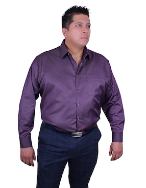 Camisa Formal Parllieni Manga Larga Para Hombre